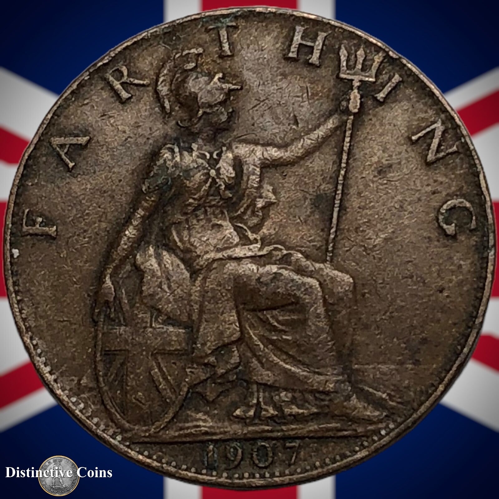 Great Britain 1907 Farthing 1/4d GB4601