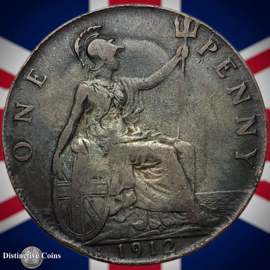 Great Britain 1912 H Penny 1d GB6784