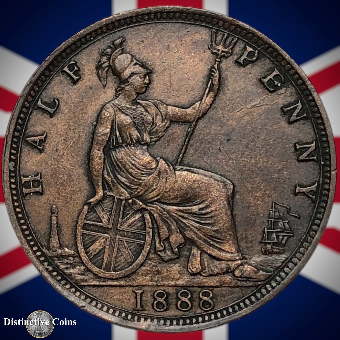 Great Britain 1888 Half Penny 1/2d GB5638