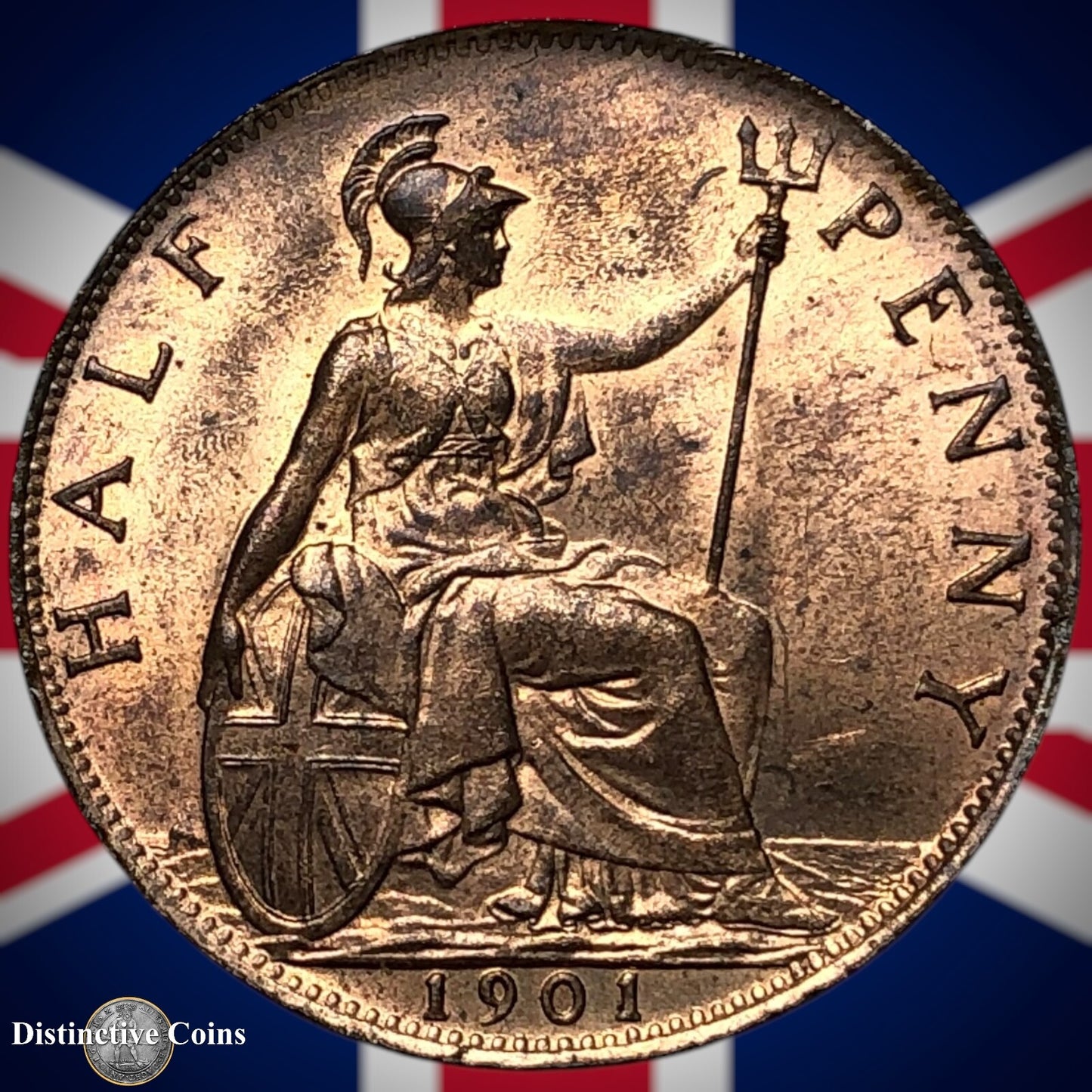 Great Britain 1901 Half Penny 1/2d GB5763