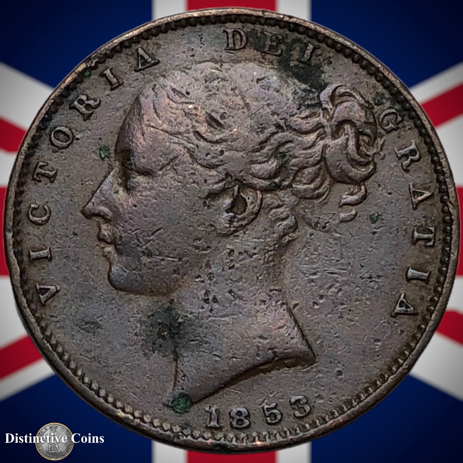 Great Britain 1853 Farthing 1/4d GB3444