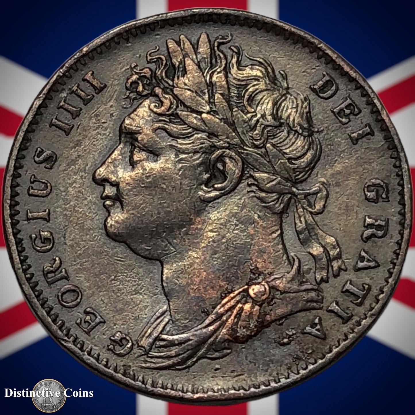 Great Britain 1822 Farthing 1/4d GB3245