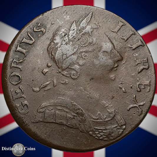 Great Britain 1772 Half Penny 1/2d GB5107