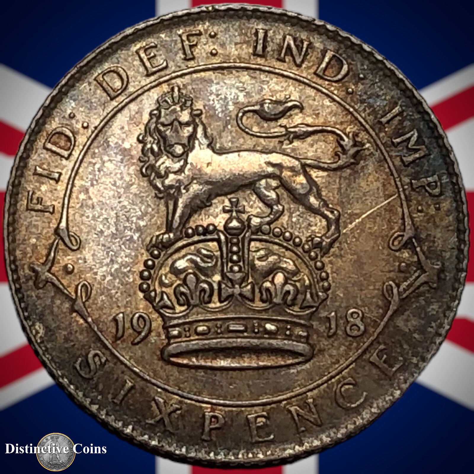 Great Britain 1918 Six Pence GB1618