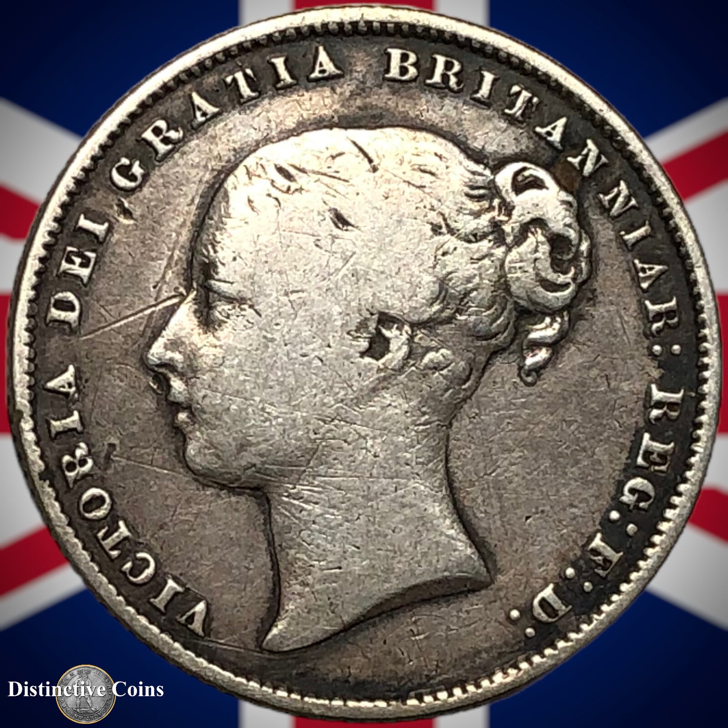 Great Britain 1864 British One Shilling GB0269