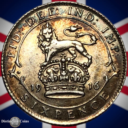 Great Britain 1916 Six Pence GB1595