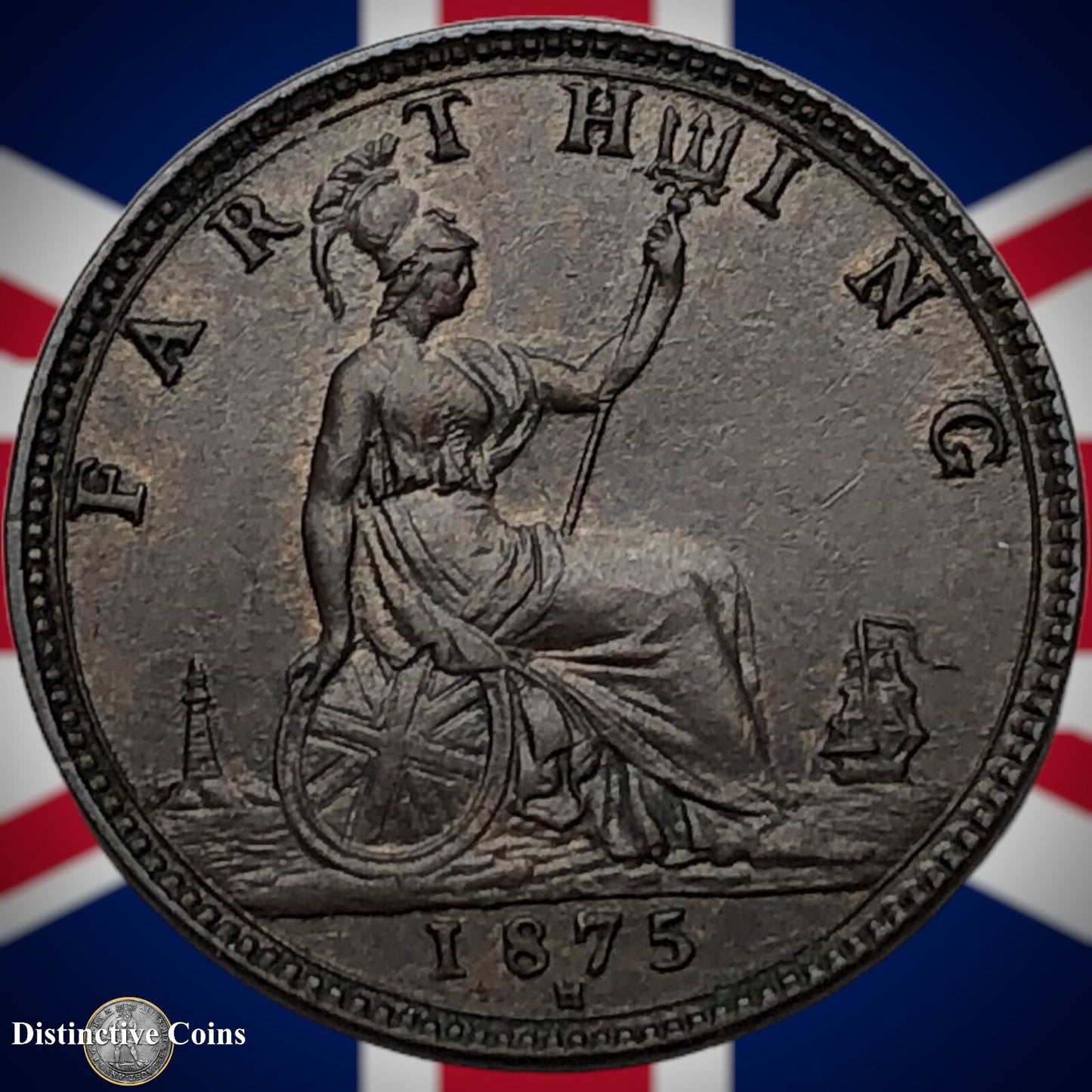 Great Britain 1875 H Farthing 1/4d GB3768