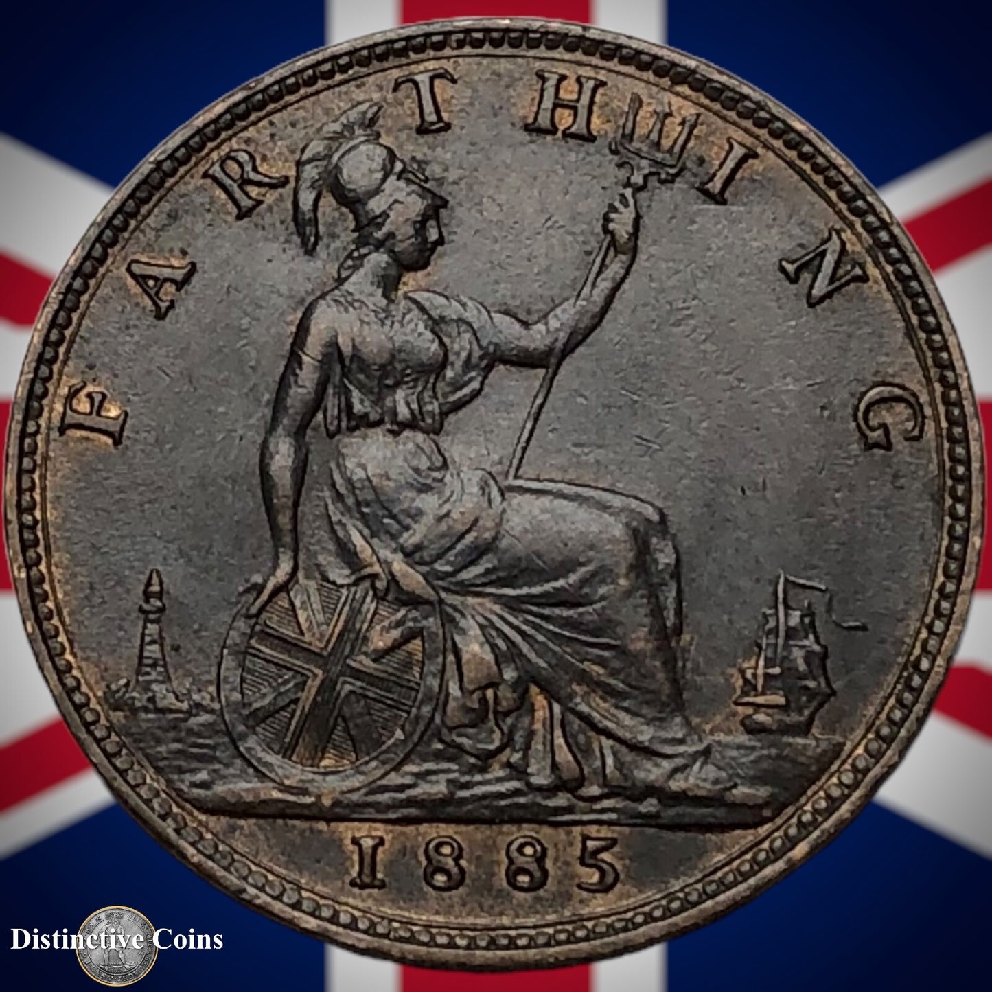 Great Britain 1885 Farthing 1/4d GB4164