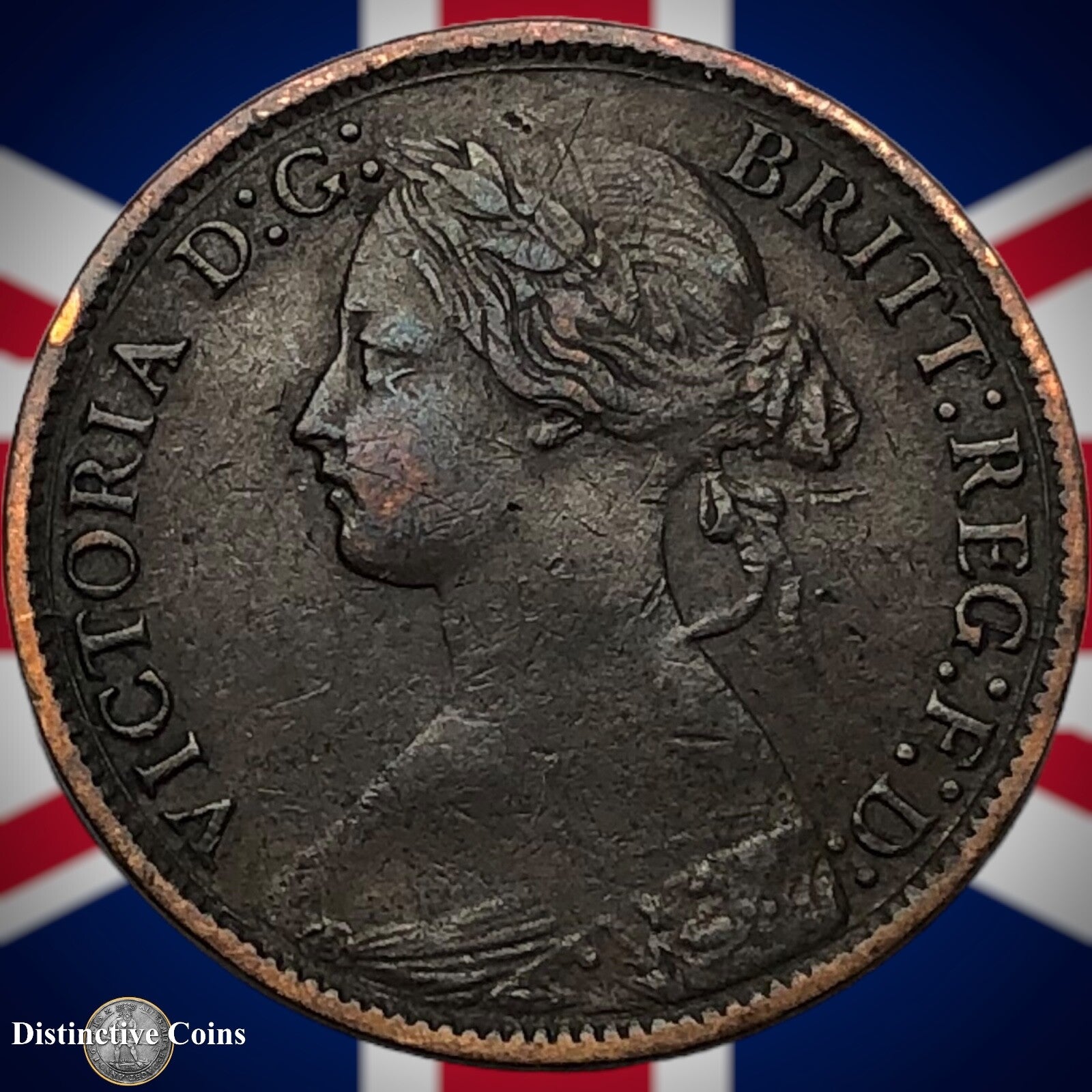 Great Britain 1868 Farthing 1/4d GB3615