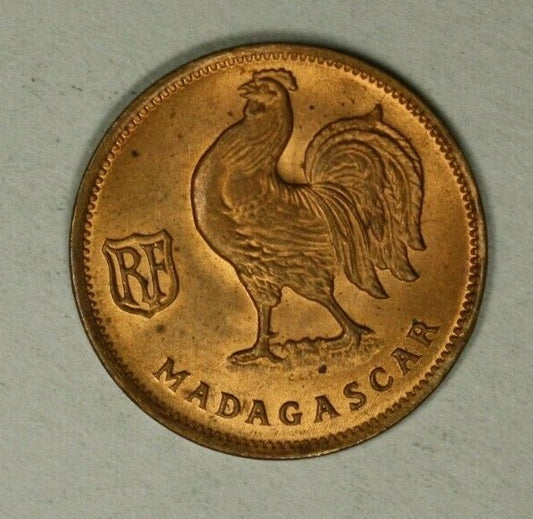 Madagascar 50 Centimes 1943 SA - Pretoria Mint  Gem UNC  A1866