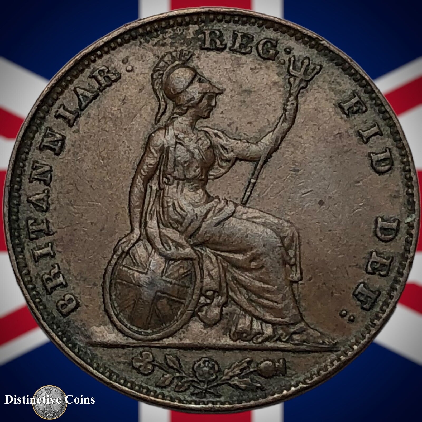 Great Britain 1848 Farthing 1/4d GB3428