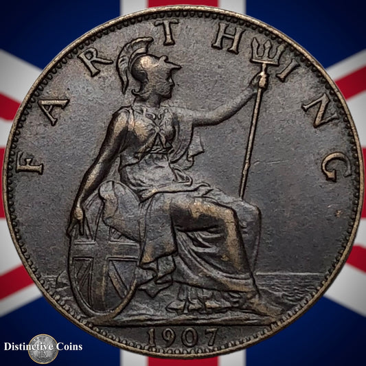 Great Britain 1907 Farthing 1/4d GB4606
