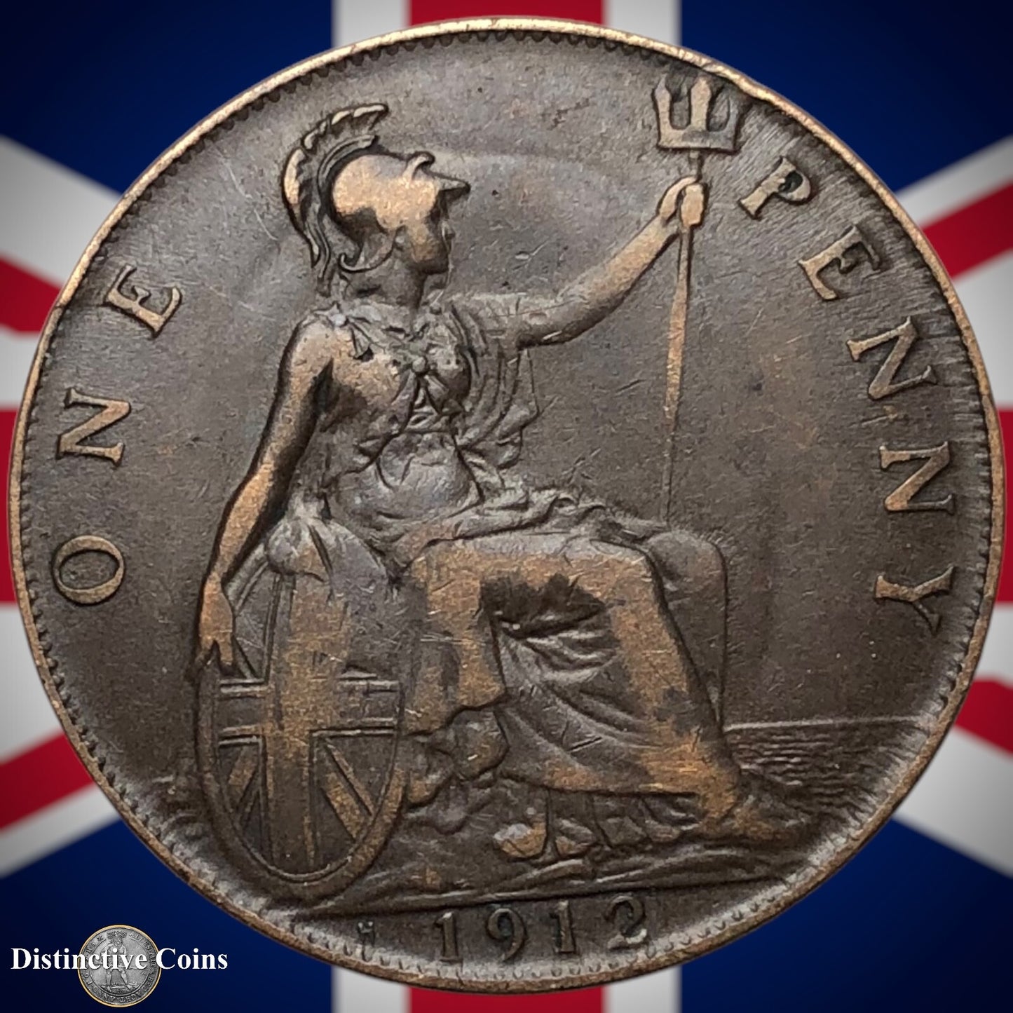 Great Britain 1912 H Penny 1d GB6790