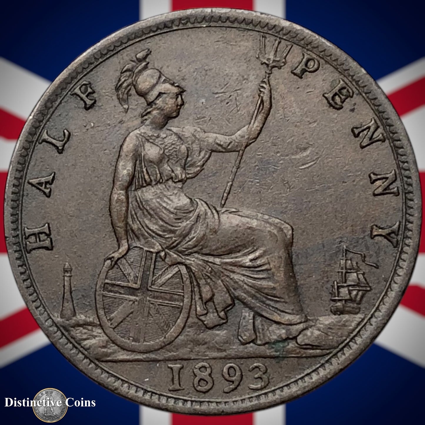 Great Britain 1893 Half Penny 1/2d GB5706