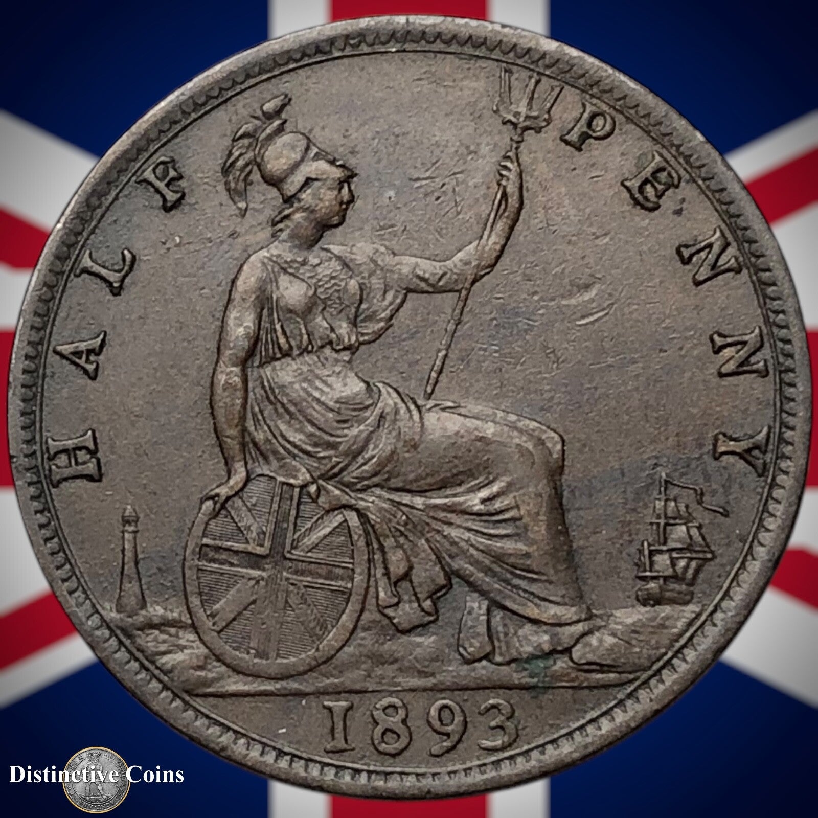 Great Britain 1893 Half Penny 1/2d GB5706