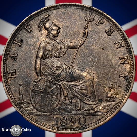 Great Britain 1890 Half Penny 1/2d GB5664