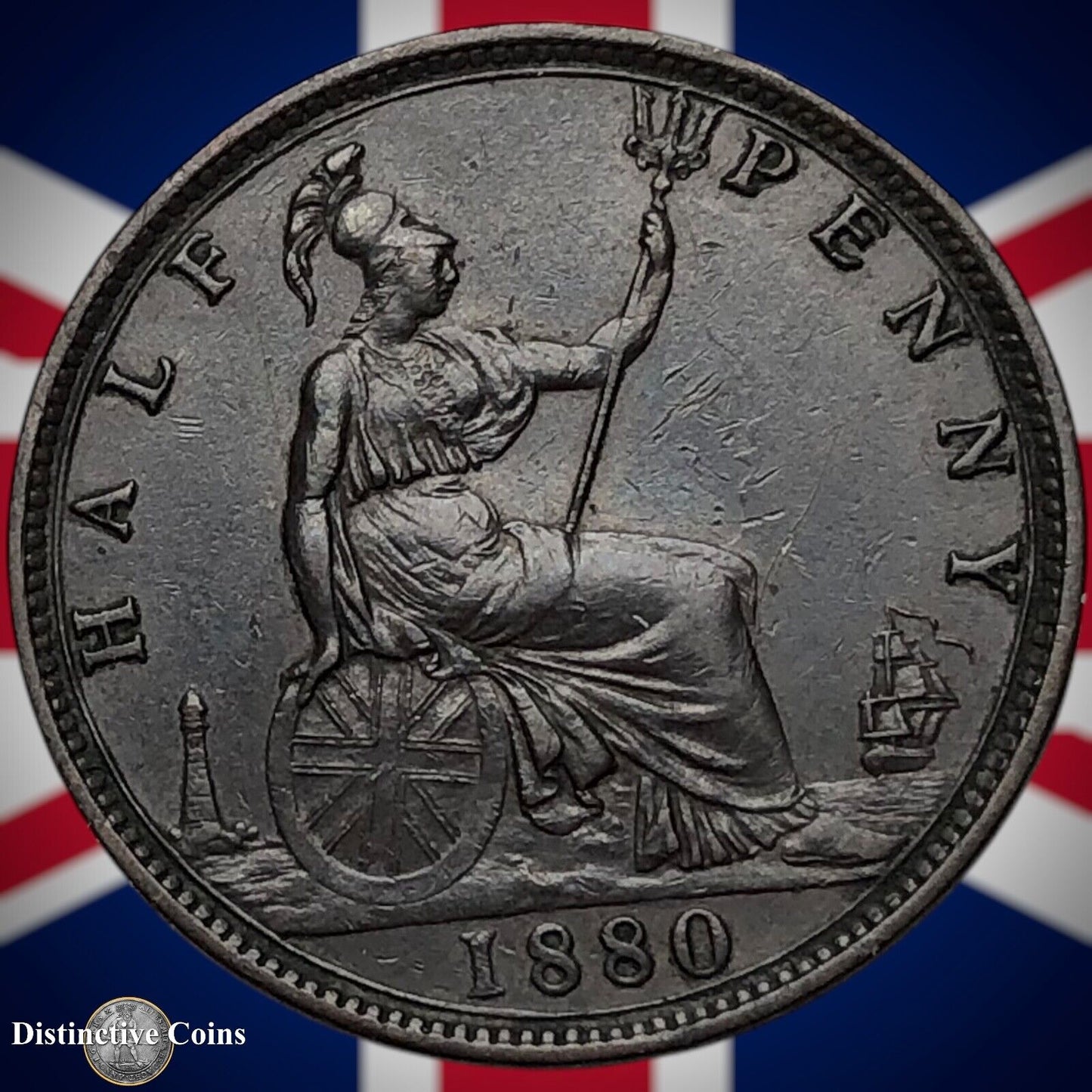 Great Britain 1880 Half Penny 1/2d GB5555