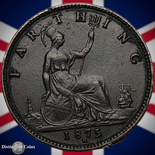Great Britain 1875 H Farthing 1/4d GB3753