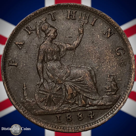 Great Britain 1884 Farthing 1/4d GB4073