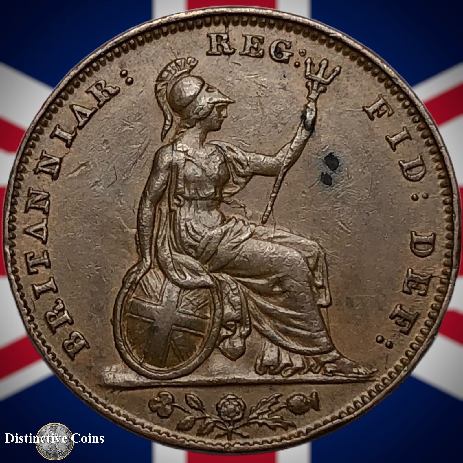 Great Britain 1848 Farthing 1/4d GB3434