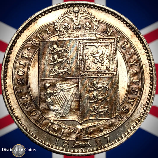Great Britain 1887 British One Shilling GB0518