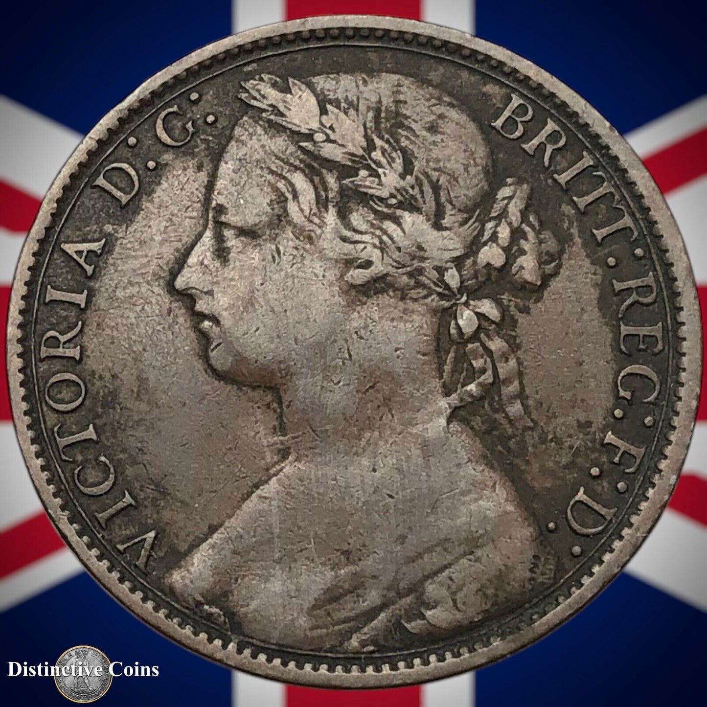 Great Britain 1876 H Penny 1d GB6380