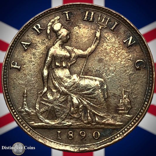 Great Britain 1890 Farthing 1/4d GB4270