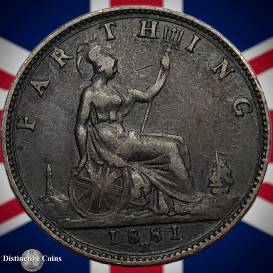 Great Britain 1881 H Farthing 1/4d GB3893