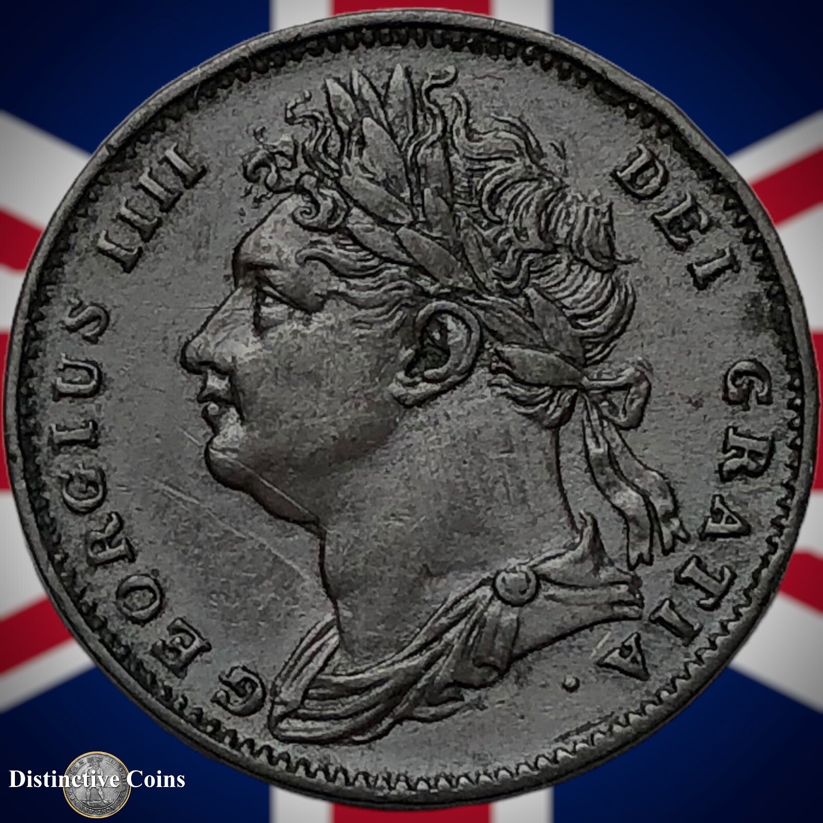 Great Britain 1822 Farthing 1/4d GB3255