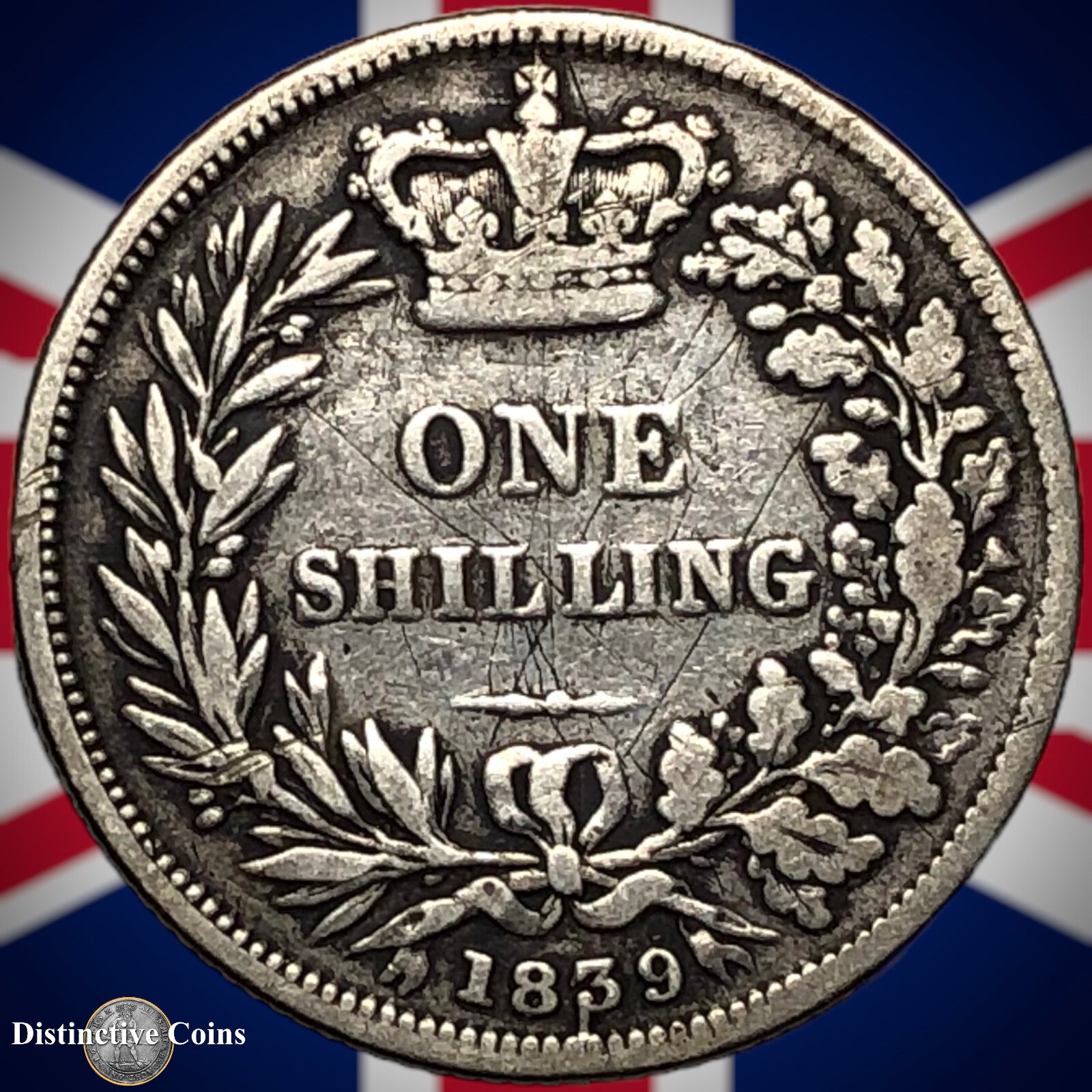Great Britain 1839 British One Shilling GB0158