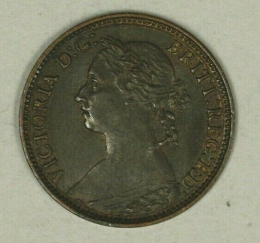 Great Britain Farthing  1881-H AU   A2435
