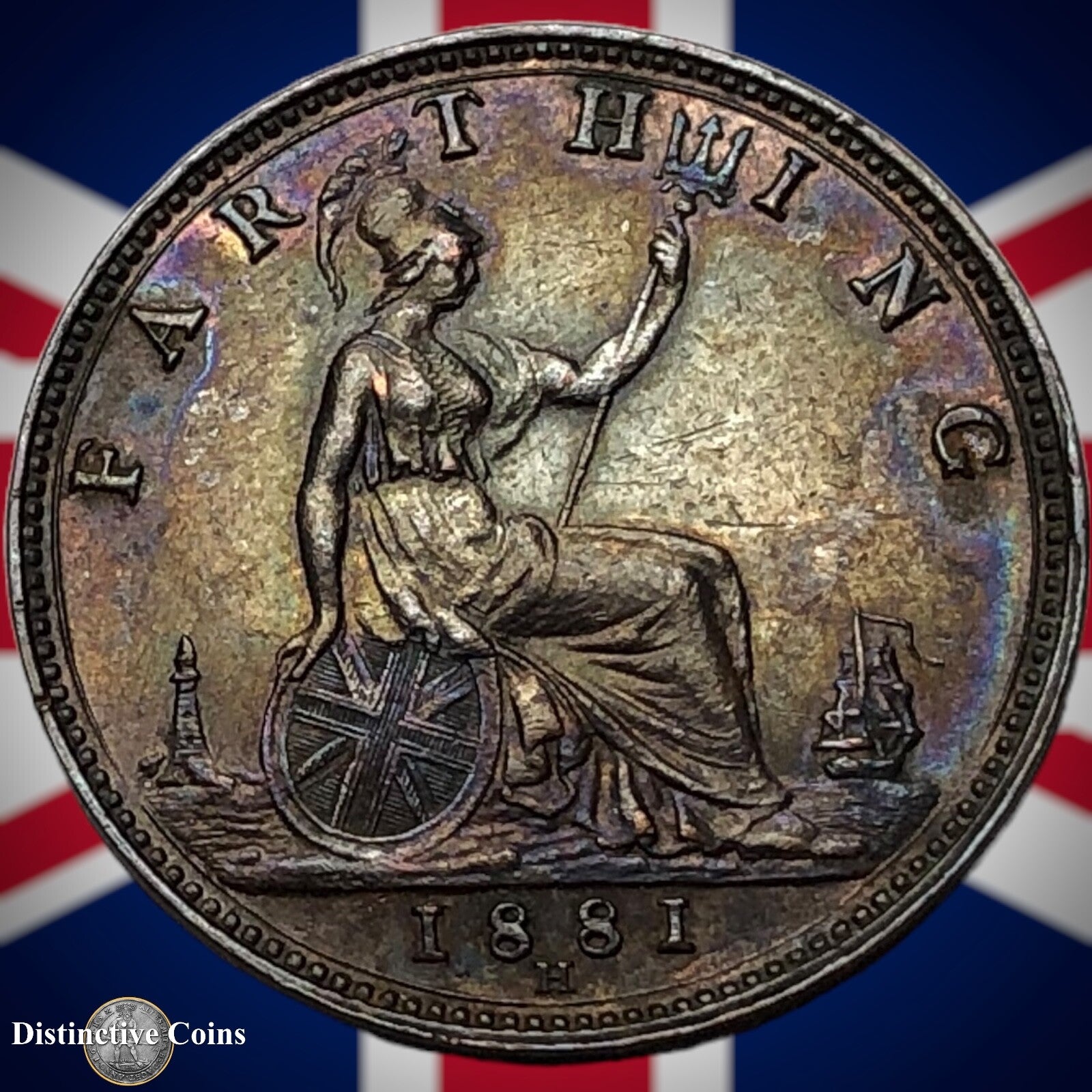 Great Britain 1881 H Farthing 1/4d GB4017