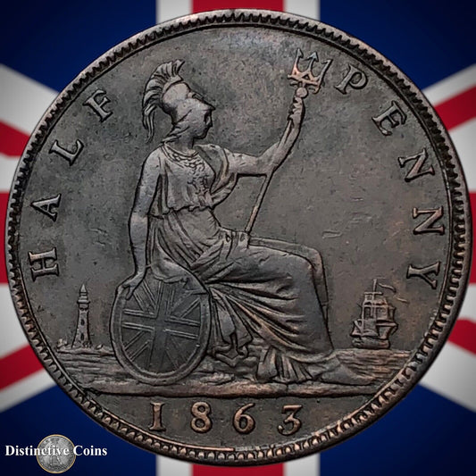 Great Britain 1863 Half Penny 1/2d GB5450