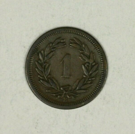 Switzerland Rappen  1872  VF  A949
