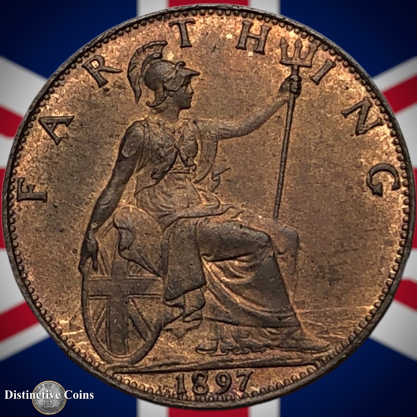 Great Britain 1897 Farthing 1/4d GB4450