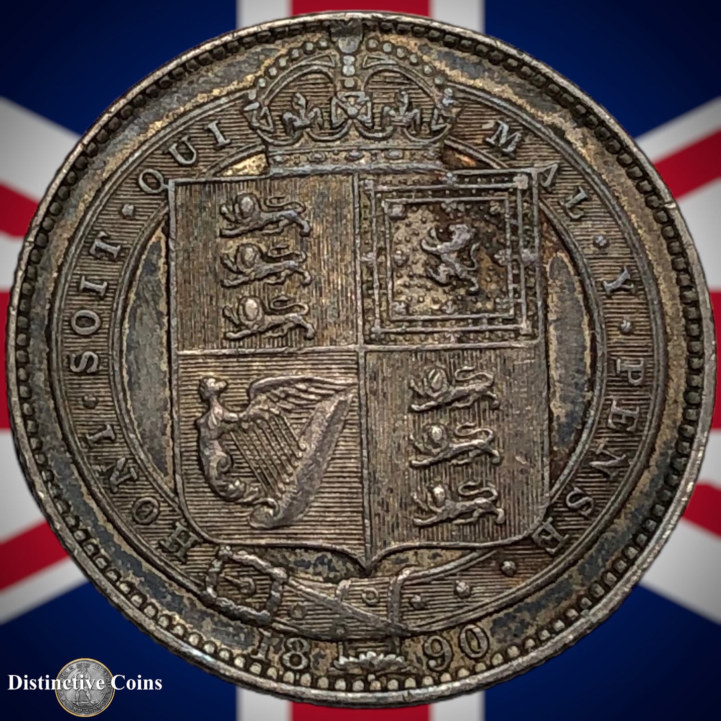 Great Britain 1890 British One Shilling GB0571
