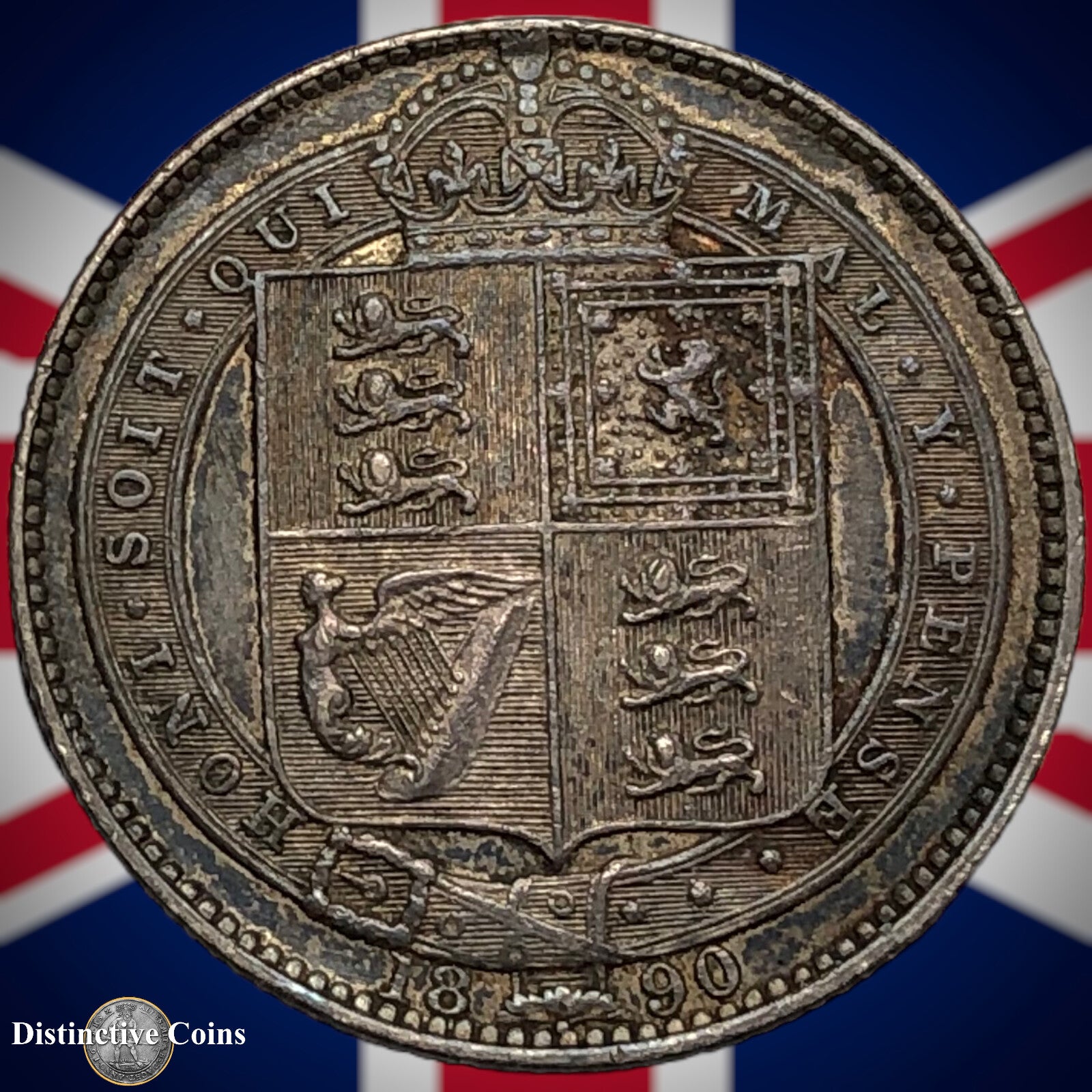 Great Britain 1890 British One Shilling GB0571