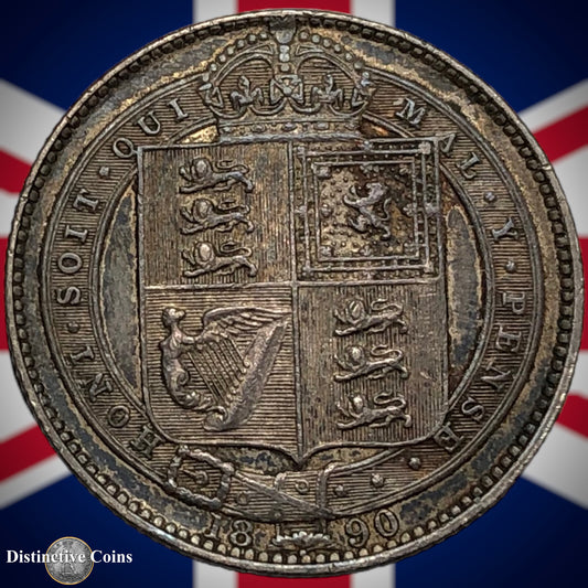 Great Britain 1890 British One Shilling GB0571