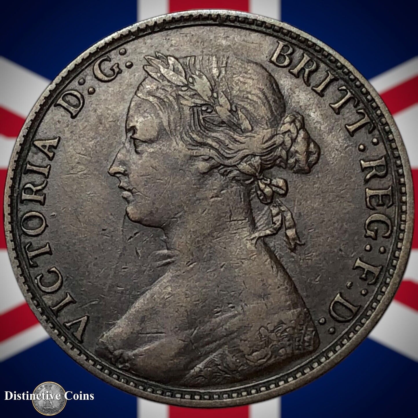 Great Britain 1874 H Half Penny 1/2d GB5510