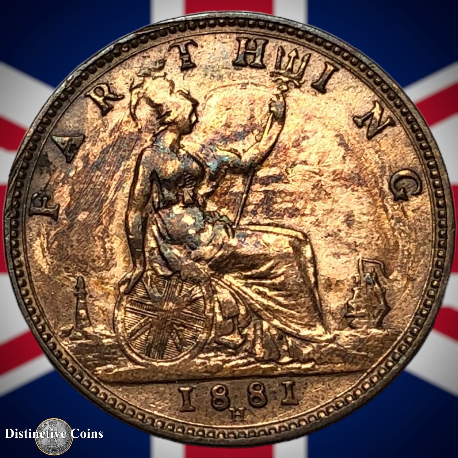 Great Britain 1881 H Farthing 1/4d GB4020