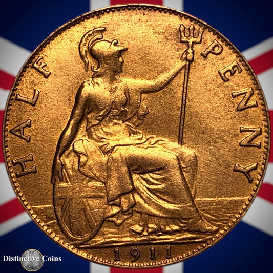 Great Britain 1911 Half Penny 1/2d GB5841