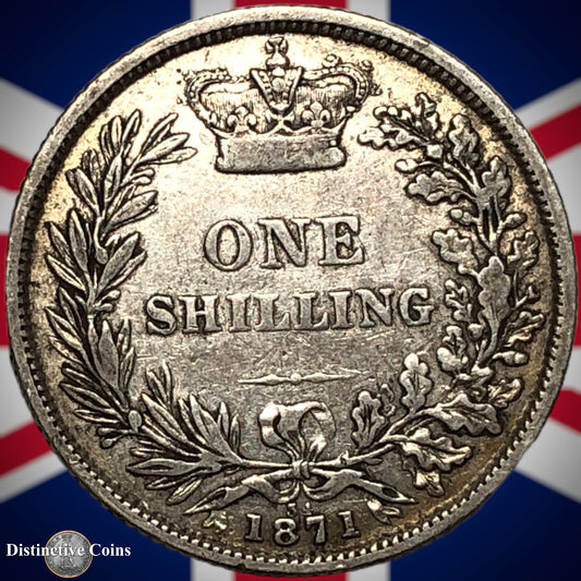 Great Britain 1871 British One Shilling GB0315