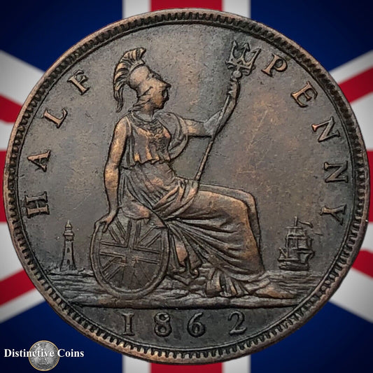 Great Britain 1862 Half Penny 1/2d GB5434