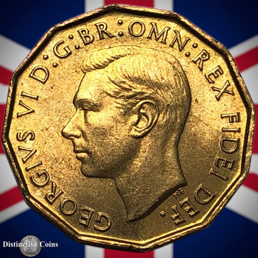 Great Britain 1952 Three Pence 3d GB7376