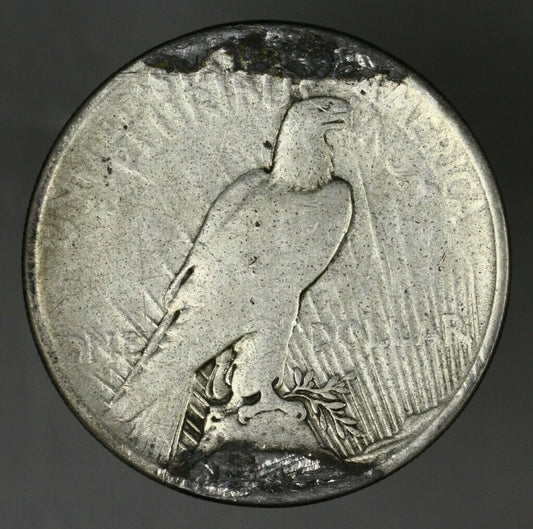 US 1921 Peace Dollar Damaged  A3082