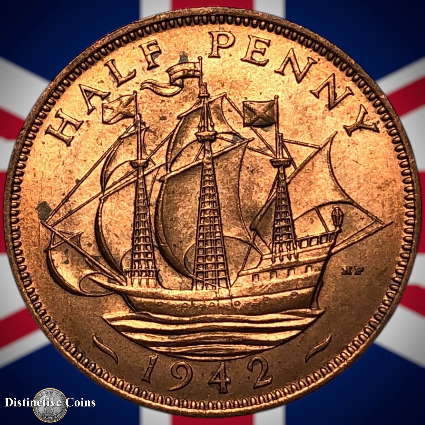 Great Britain 1942 Half Penny 1/2d GB6027