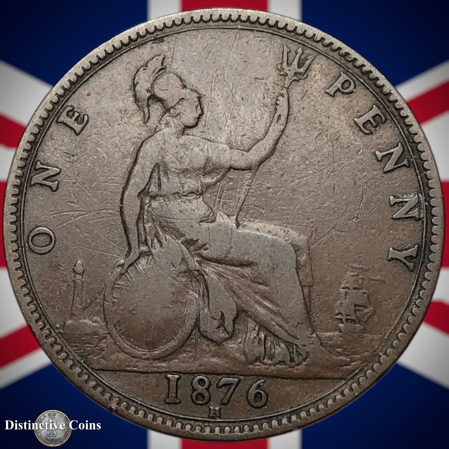 Great Britain 1876 H Penny 1d GB6377