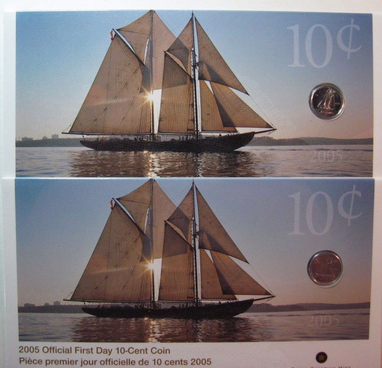 Lot of 12 Canada 2005 First Day Coinage Strikes in Holder