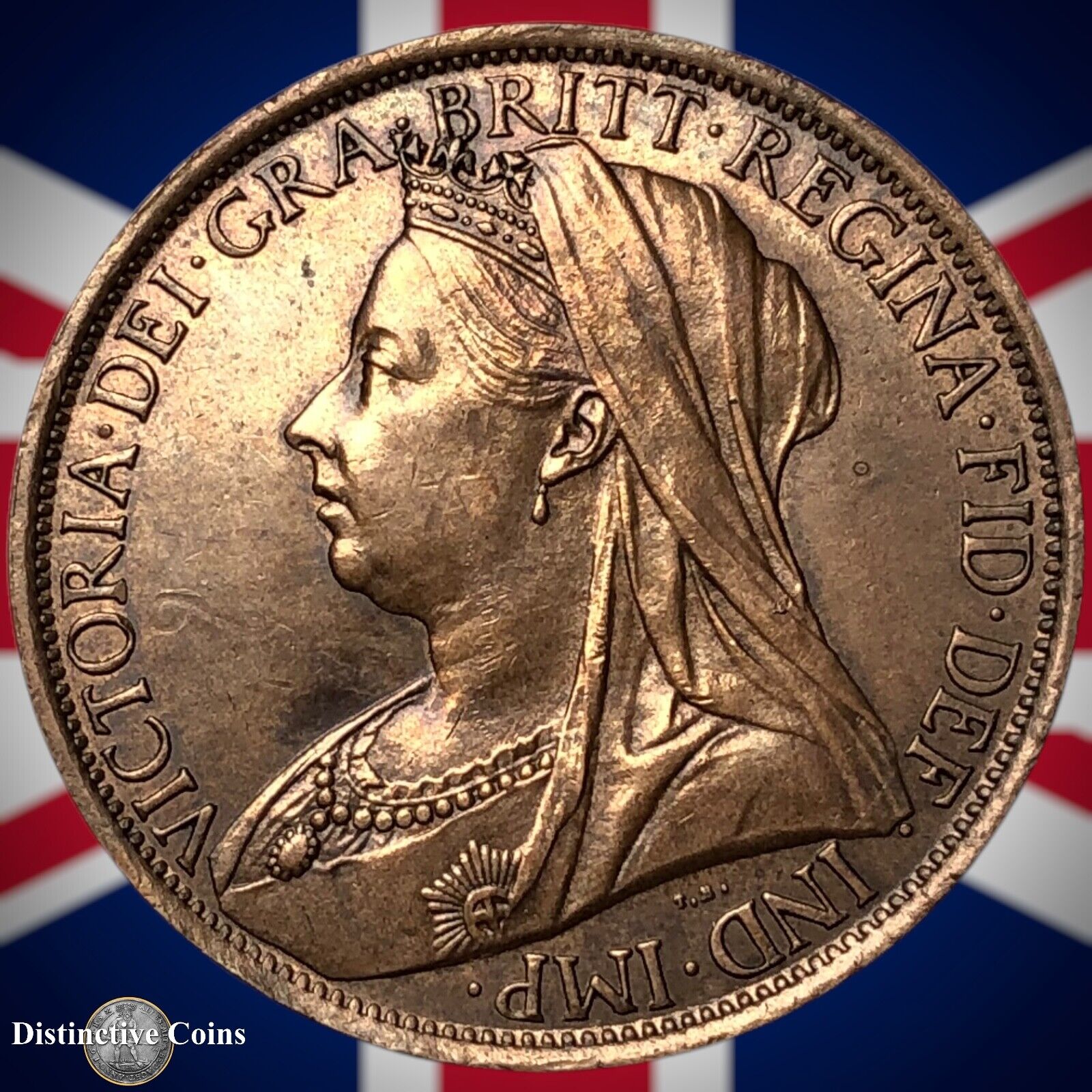 Great Britain 1901 Penny 1d GB6654