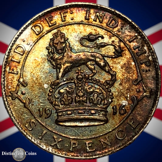 Great Britain 1916 Six Pence GB1597